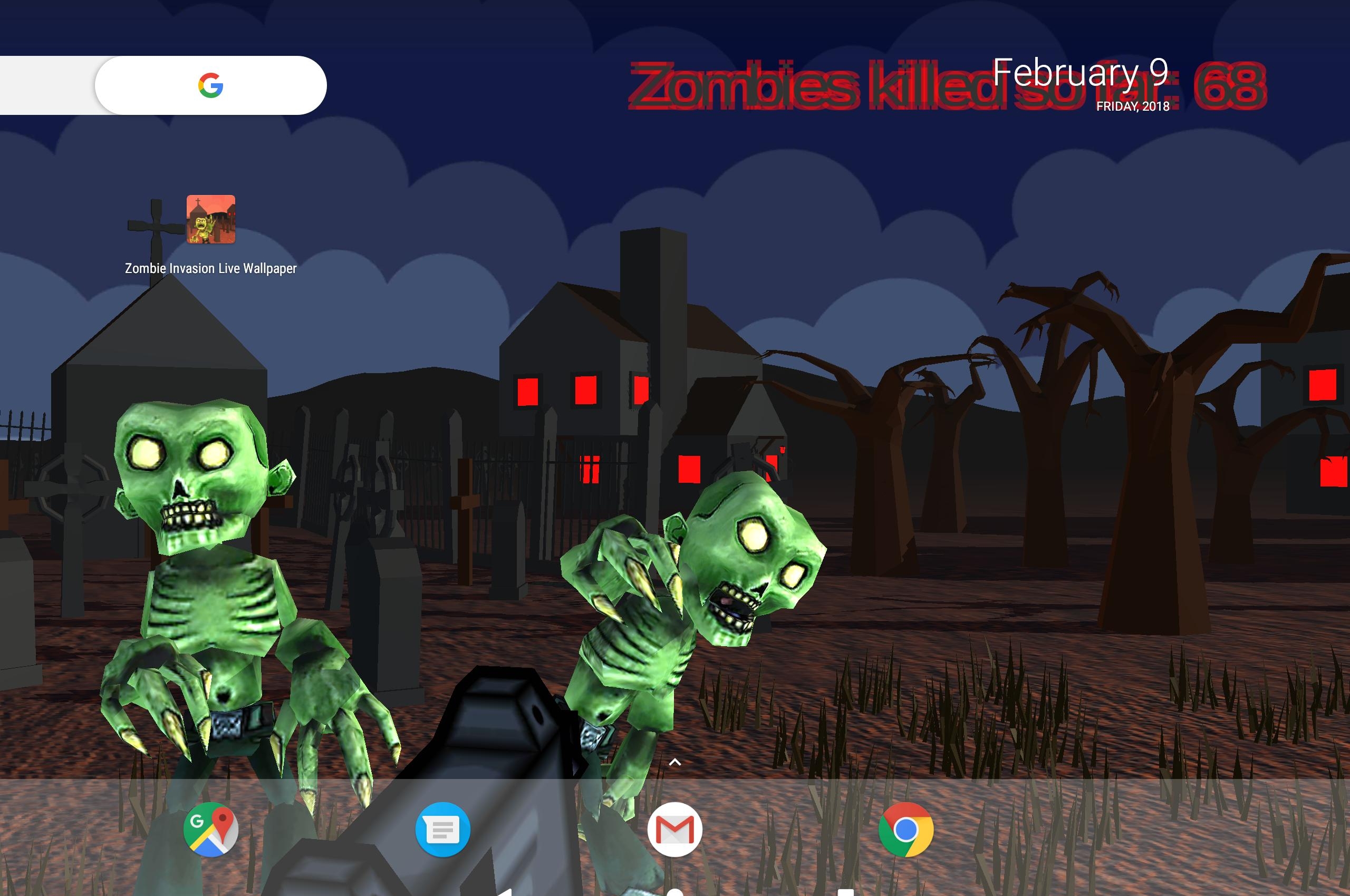 Zombie Invasion Interactive Live Wallpaper Free For - Pc Game , HD Wallpaper & Backgrounds