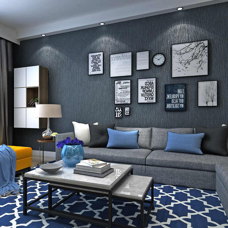 Grey Wallpaper Bedroom - Dark Grey Wallpaper Living Room , HD Wallpaper & Backgrounds