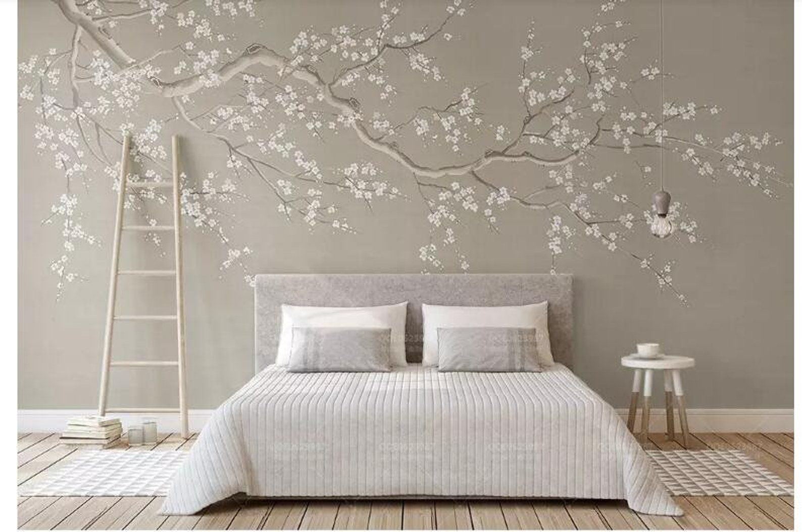 Bedroom Cherry Blossom Wall Mural , HD Wallpaper & Backgrounds