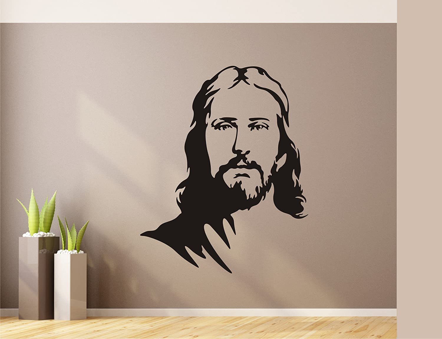 Heaven Decors Jesus Wall Sticker And Wallpaper - Jesus Drawing , HD Wallpaper & Backgrounds