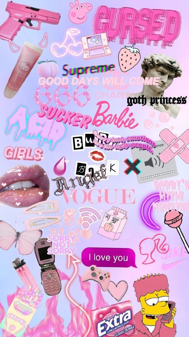 Iphone Wallpaper Background Pink Aesthetic Edgy Tumblr - Edgy Aesthetic Wallpaper Iphone , HD Wallpaper & Backgrounds