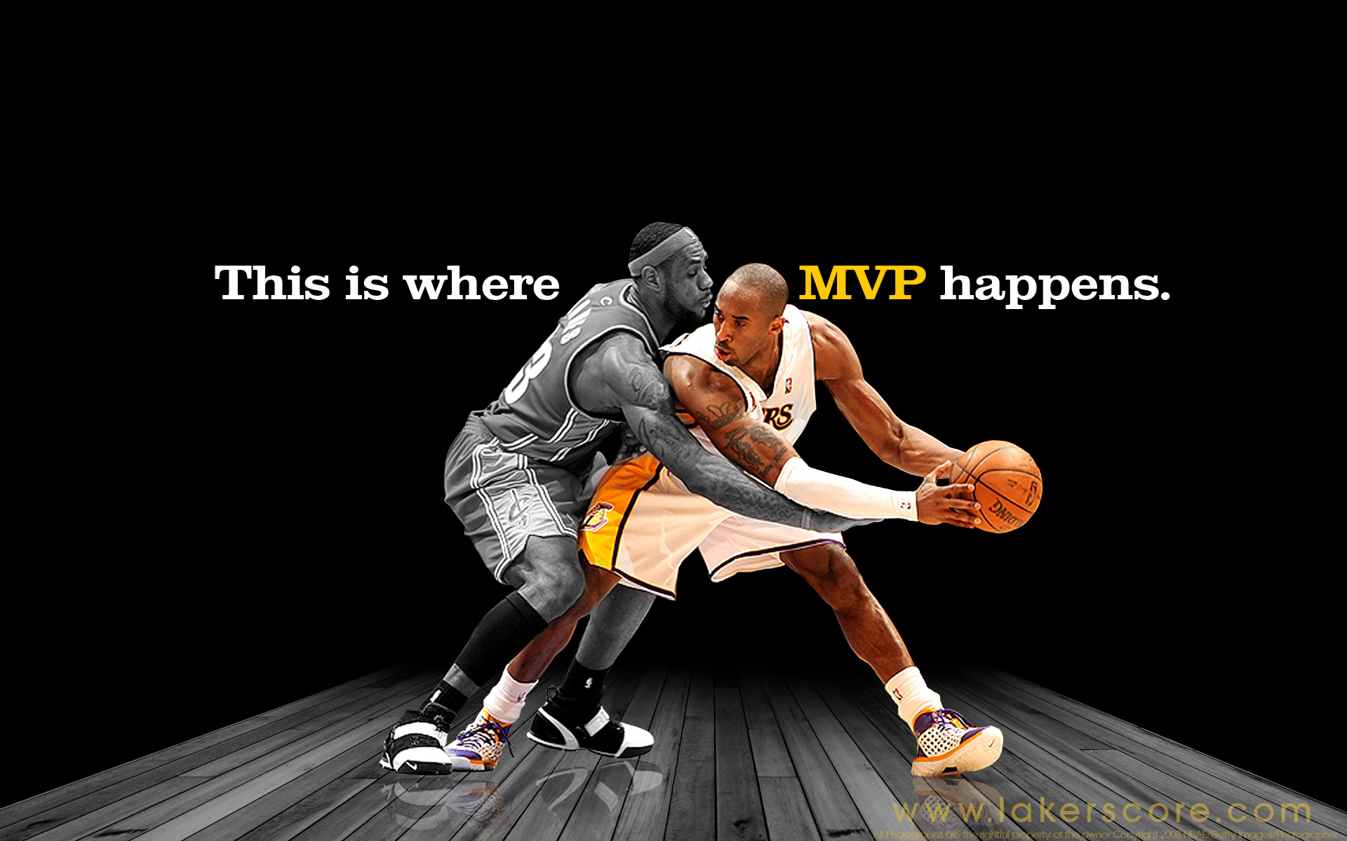 Kobe And Lebron Poster , HD Wallpaper & Backgrounds