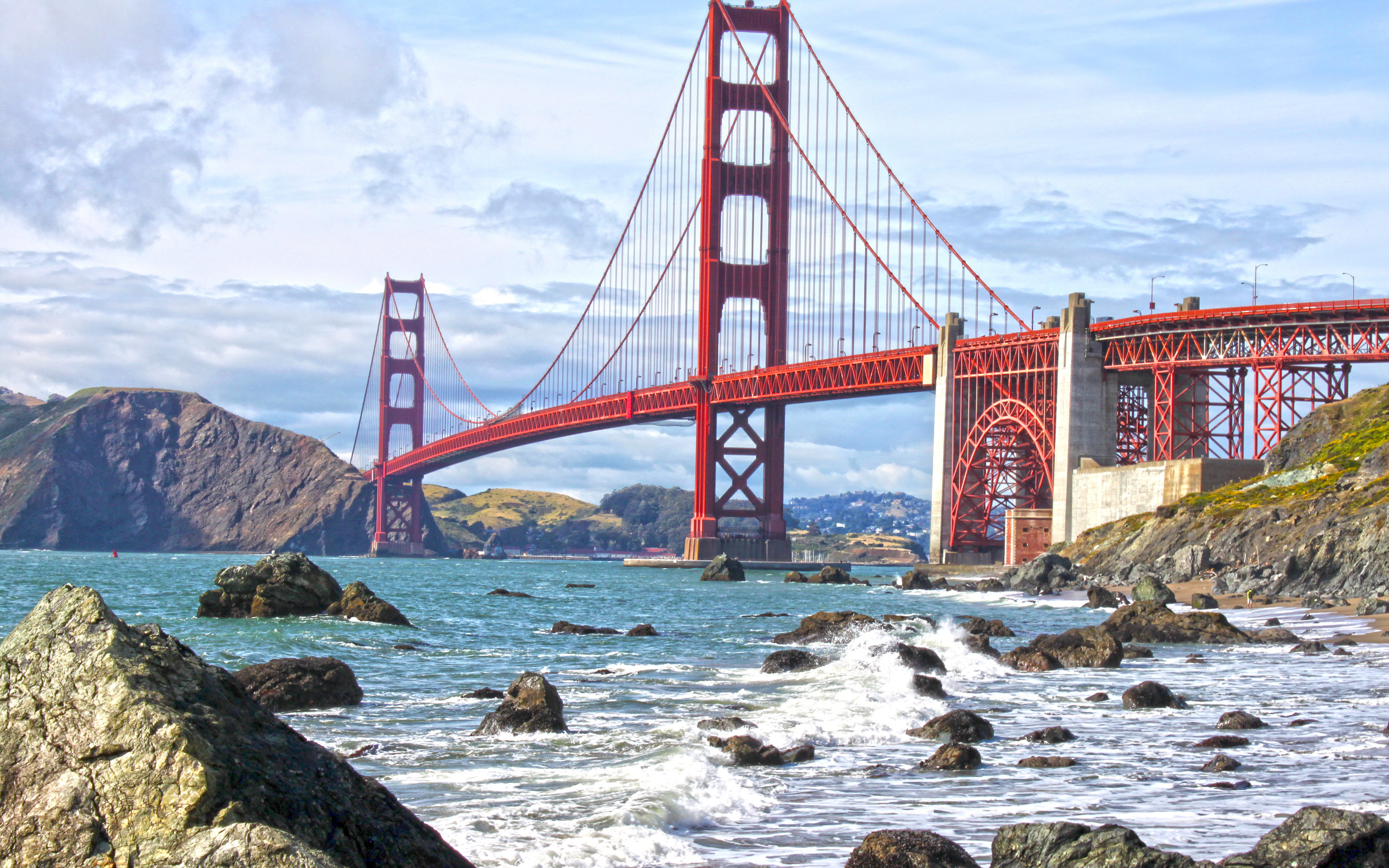Bridge Golden Gate San Francisco Wallpaper Background - Paint By Number San Francisco , HD Wallpaper & Backgrounds