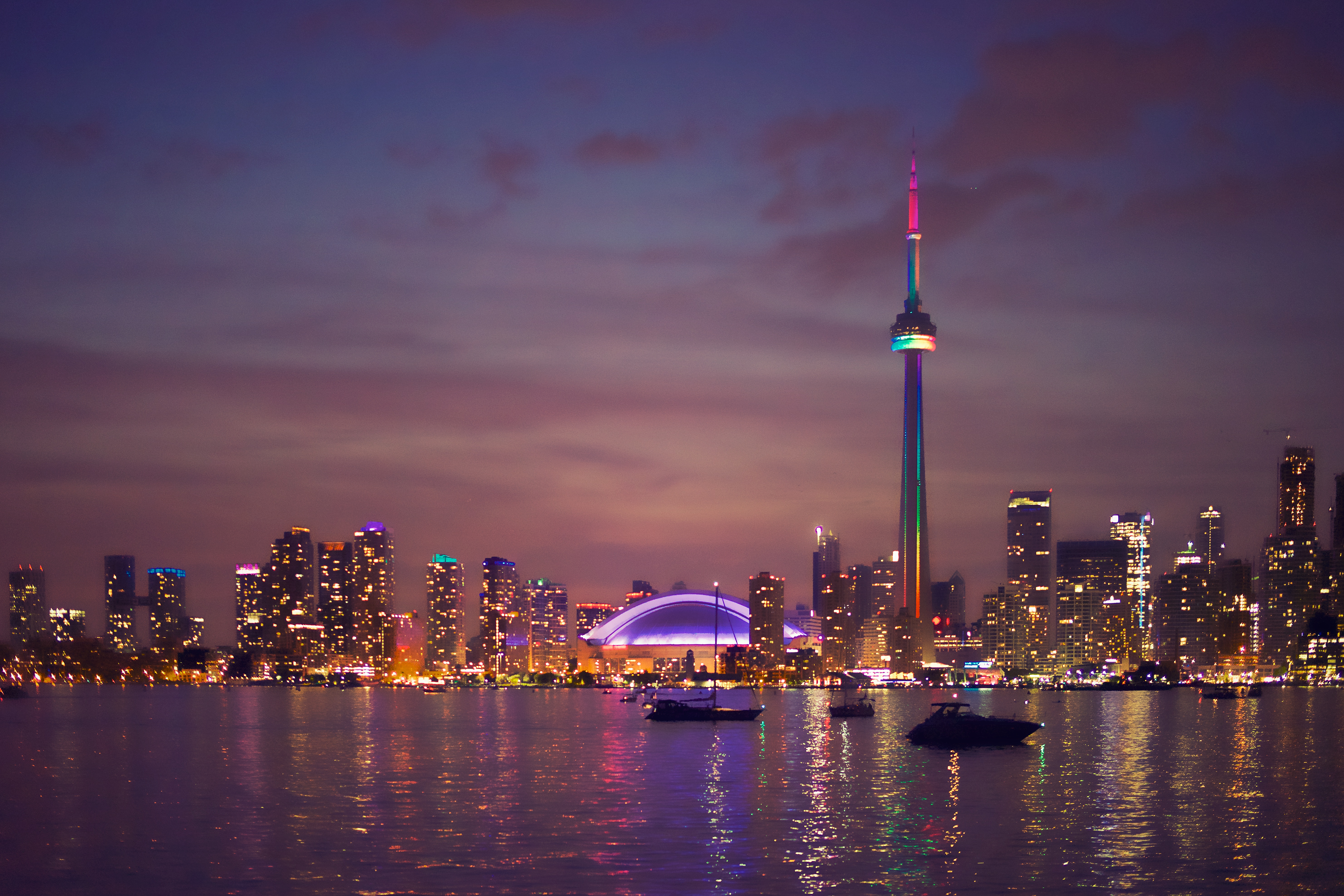 Toronto Skyline Aesthetic , HD Wallpaper & Backgrounds