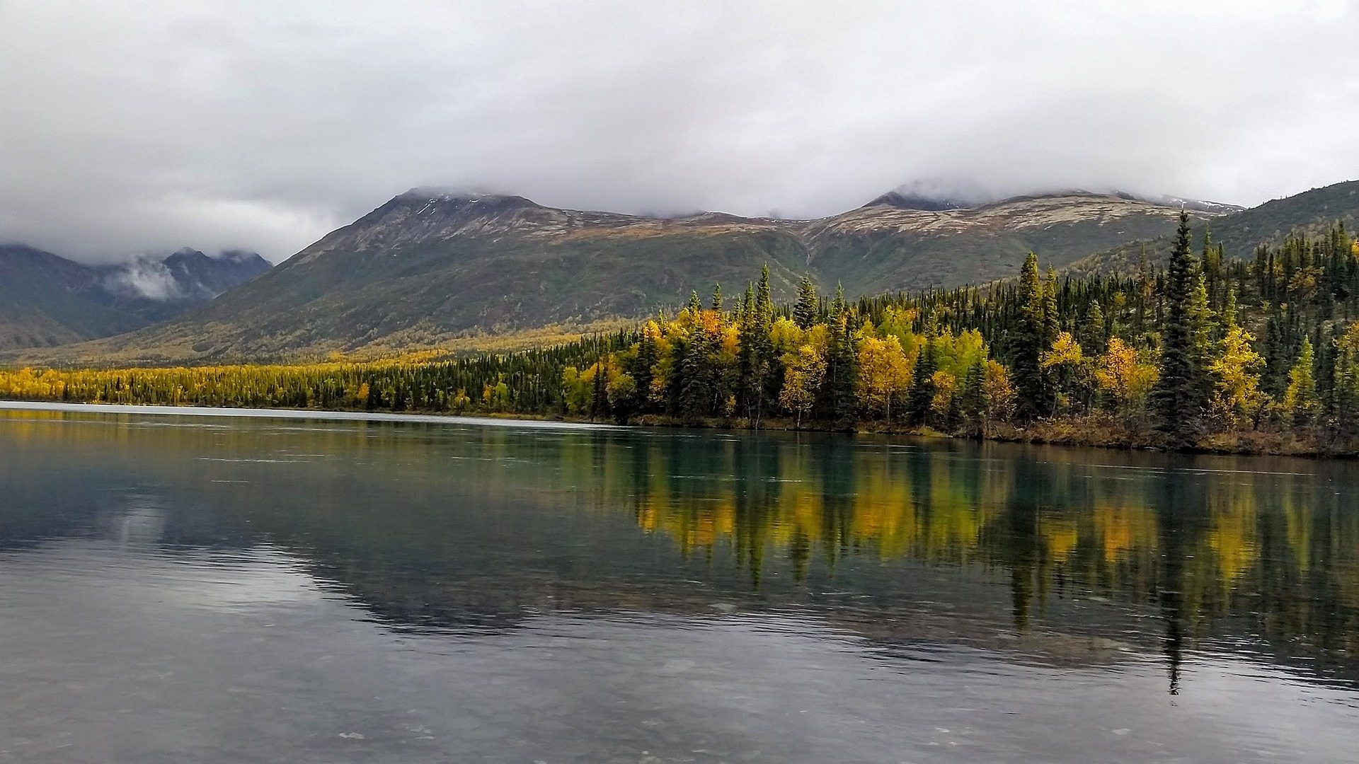 Beautiful Alaska Wallpaper With River View - Kontrashibuna Lake , HD Wallpaper & Backgrounds