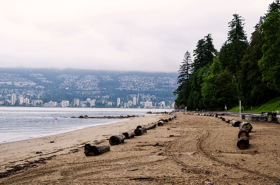 Canada, Vancouver, Stanley Park Seawall English Bay, - Stanley Park , HD Wallpaper & Backgrounds