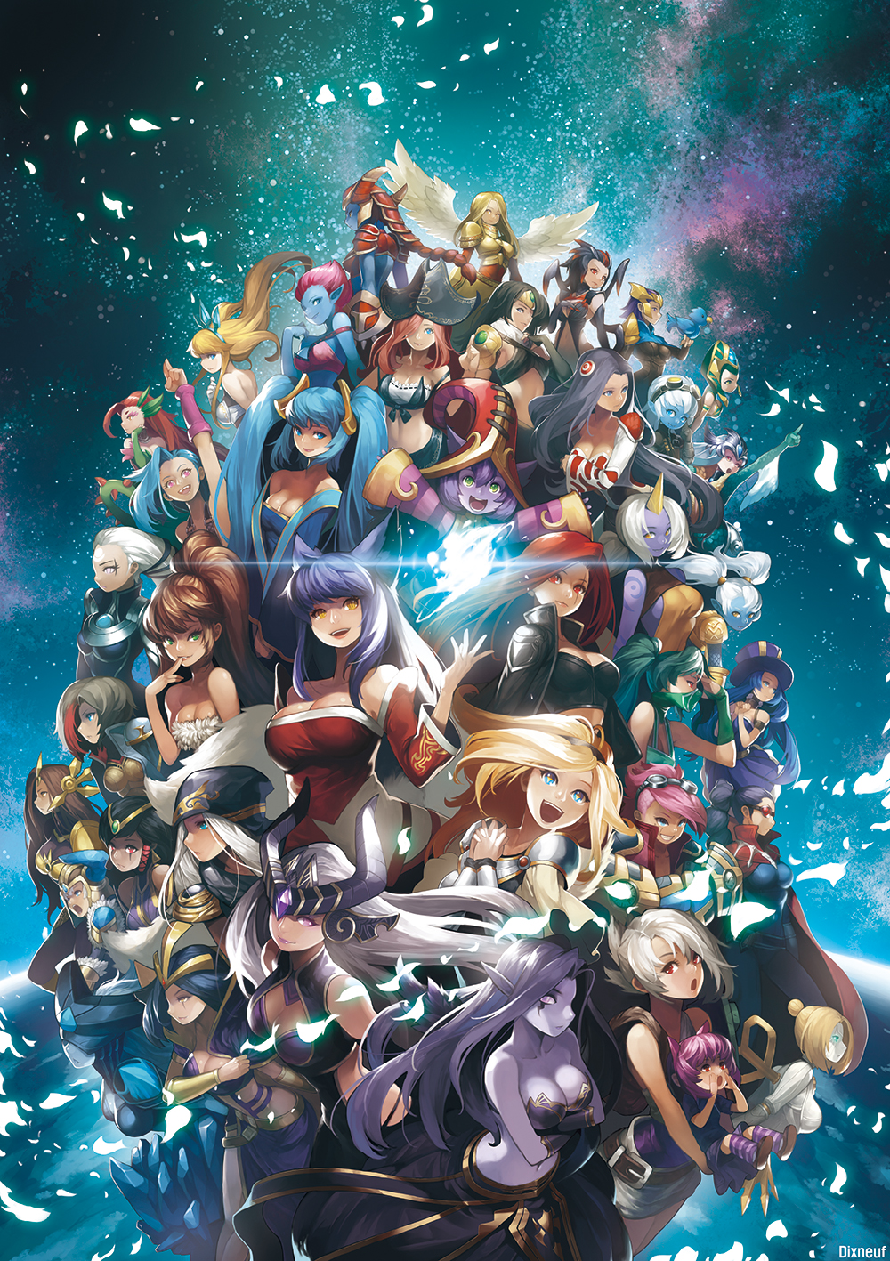 League Of Legends Phone Wallpaper - League Of Legends All Girls , HD Wallpaper & Backgrounds