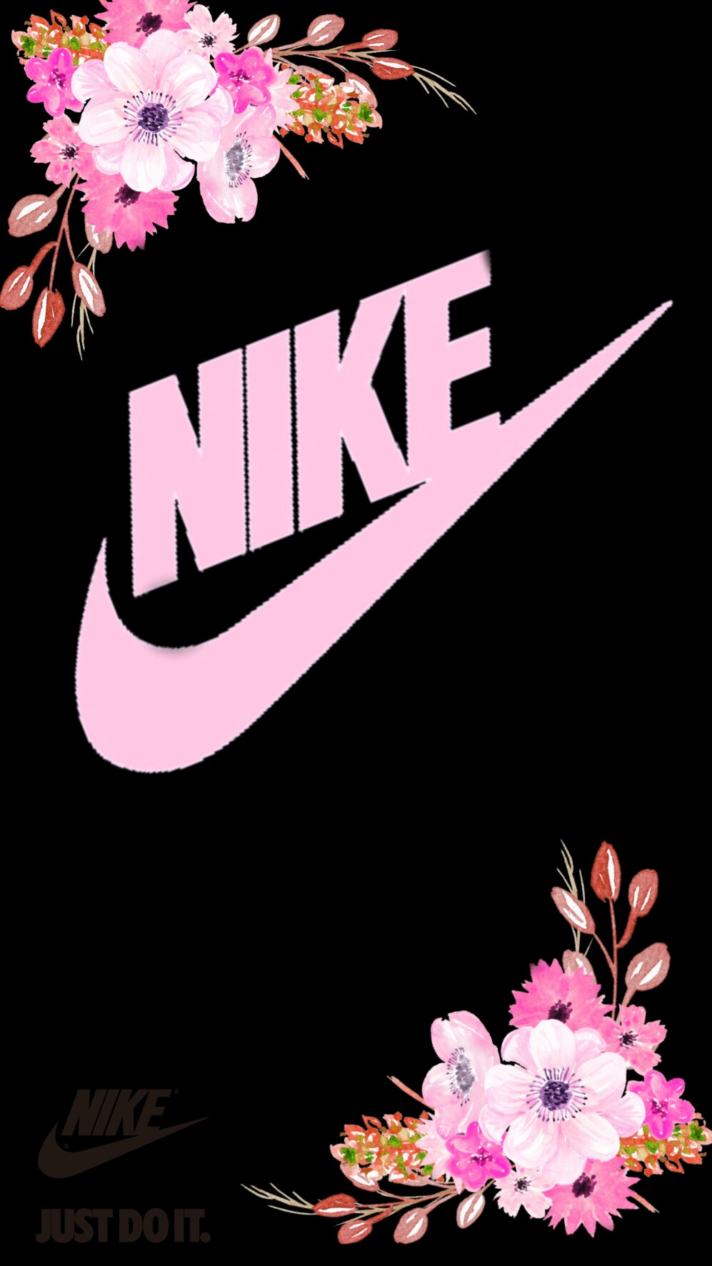 #nike #wallpaper #flores #freetoeditd - Nike Wallpaper Flower Hd , HD Wallpaper & Backgrounds