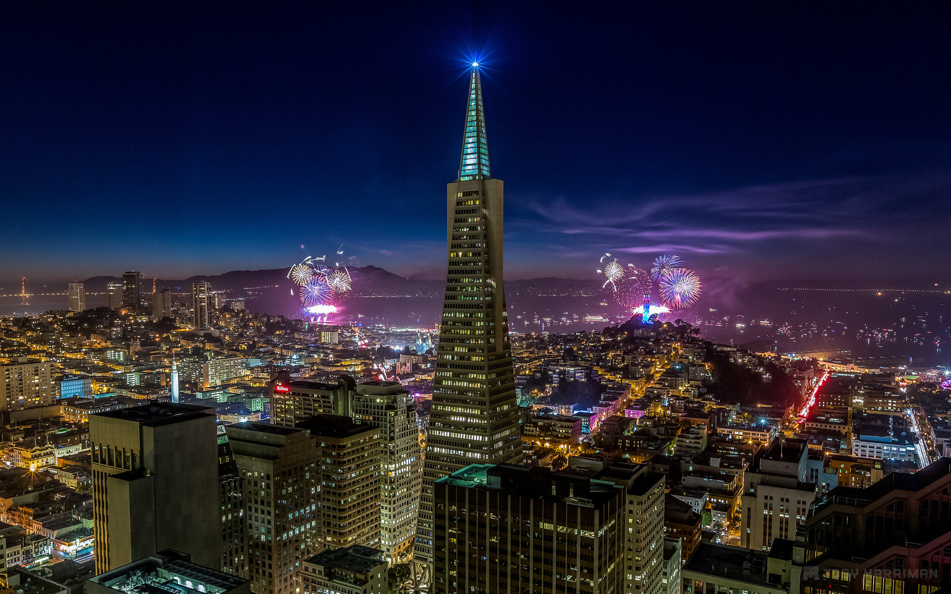 Free Download San Francisco Wallpaper Id - San Francisco Skyline Night , HD Wallpaper & Backgrounds