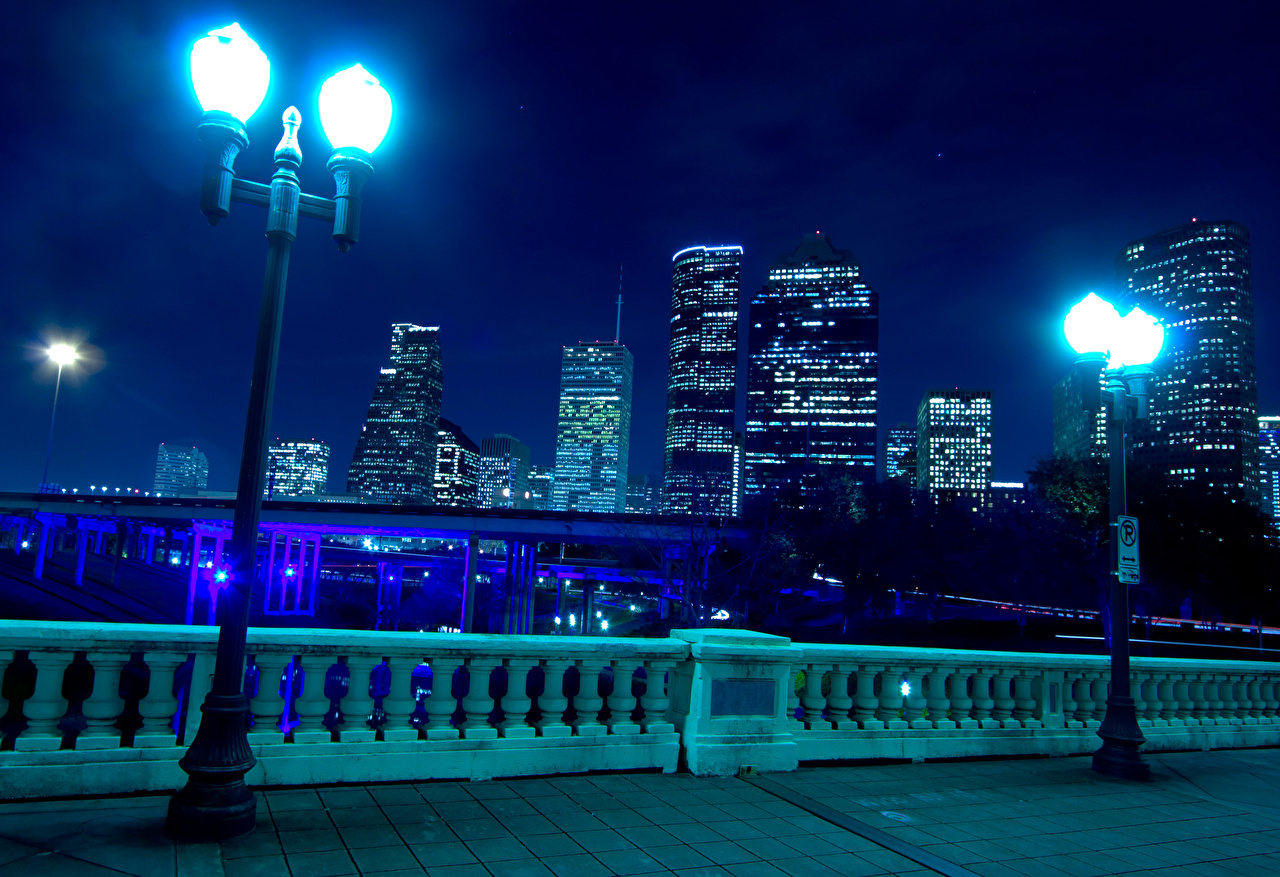 Houston At Night , HD Wallpaper & Backgrounds
