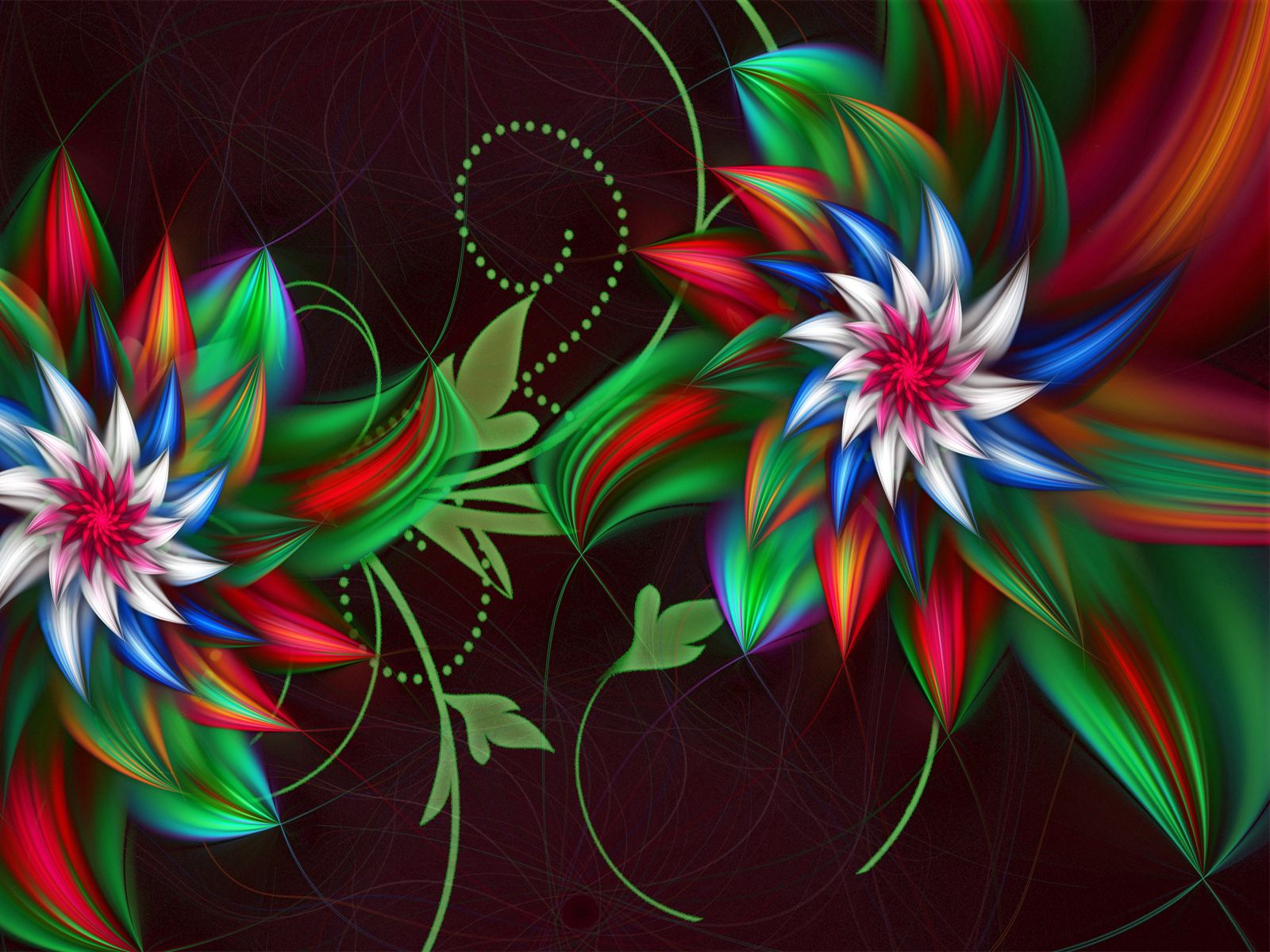 Wallpaper 3d, Abstract, Fractal, Flowers - M Tech G55 , HD Wallpaper & Backgrounds