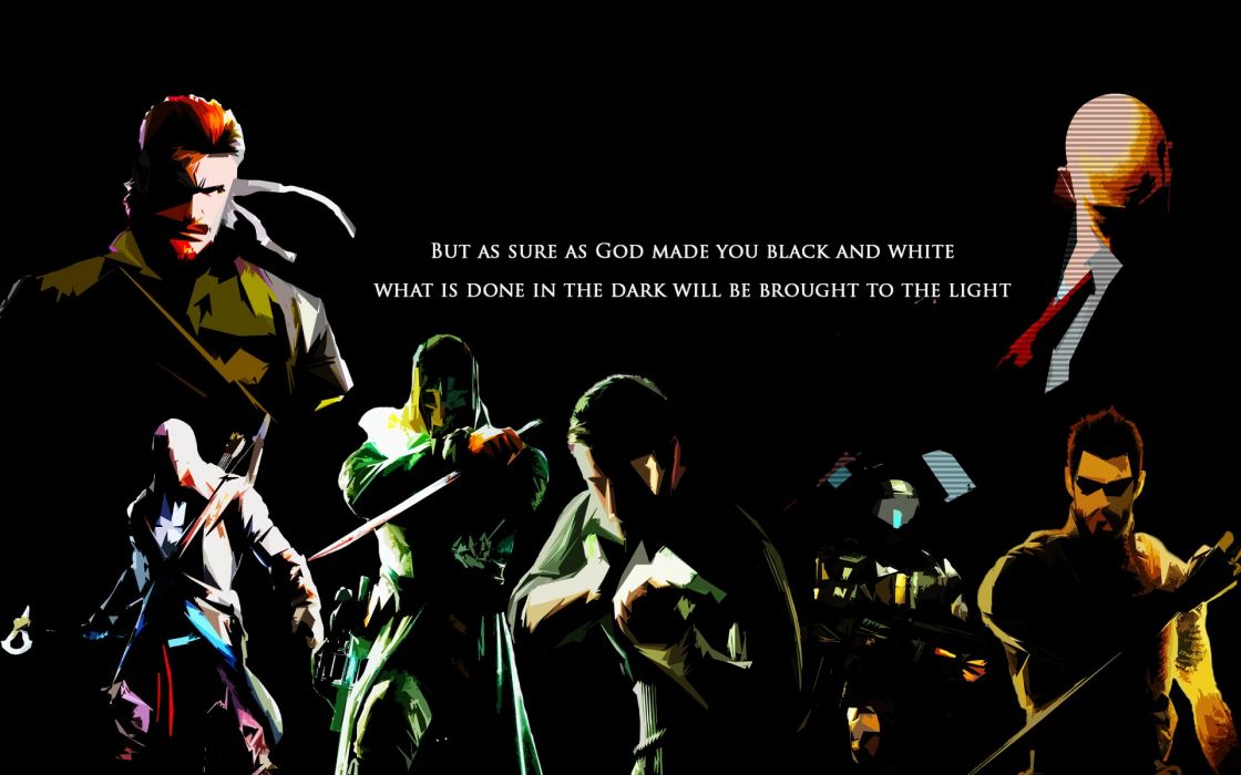 Hitman Halo Assassin S Creed Deus Ex Human Revolution - Metal Gear Deus Ex , HD Wallpaper & Backgrounds