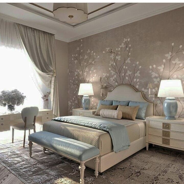 Wallpaper Dindin Efek Dingin - Luxury Bedroom Wallpaper Ideas , HD Wallpaper & Backgrounds
