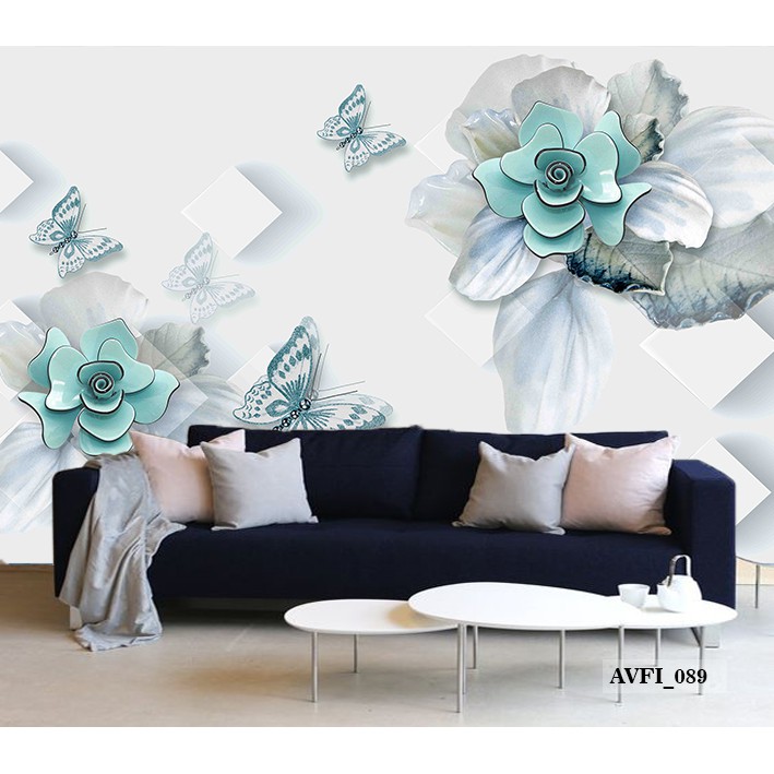 Dinding 3d Motif Bunga , HD Wallpaper & Backgrounds