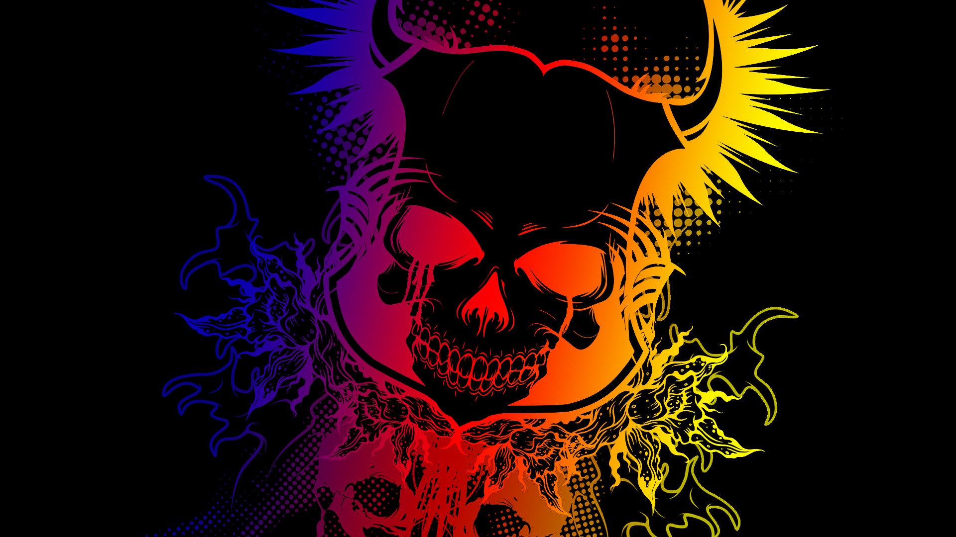Blue Skull , HD Wallpaper & Backgrounds