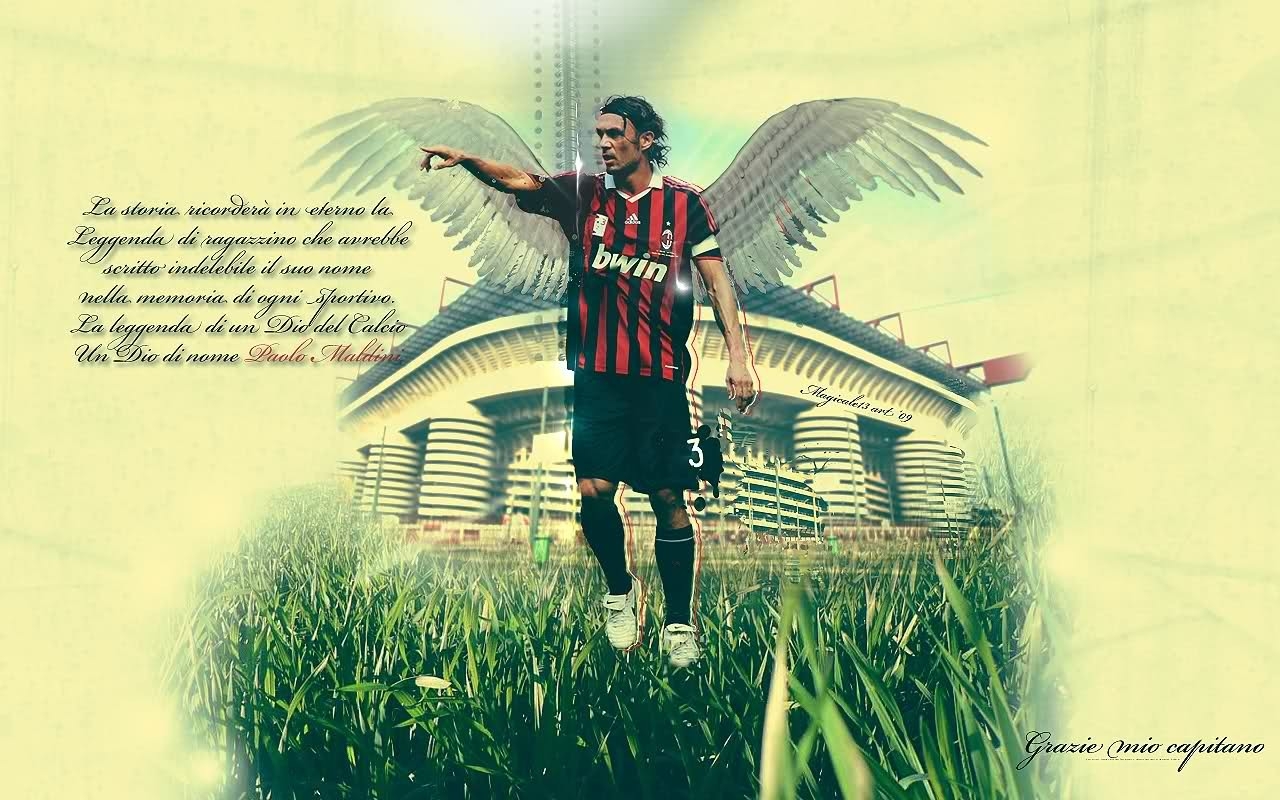 Paolo Maldini Ac Milan , HD Wallpaper & Backgrounds