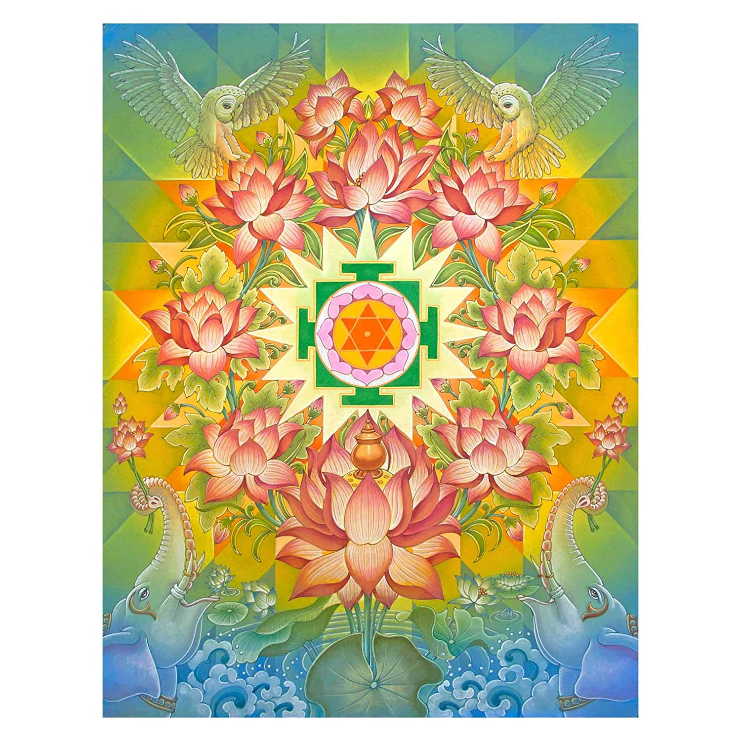 Yantra Mandala Painting - Mandala Laxmi , HD Wallpaper & Backgrounds