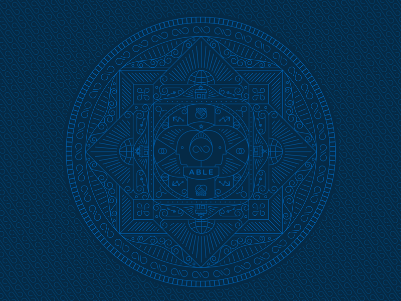 Able Mandala Wallpaper Mayan Mandala Illustration Line - Circle , HD Wallpaper & Backgrounds