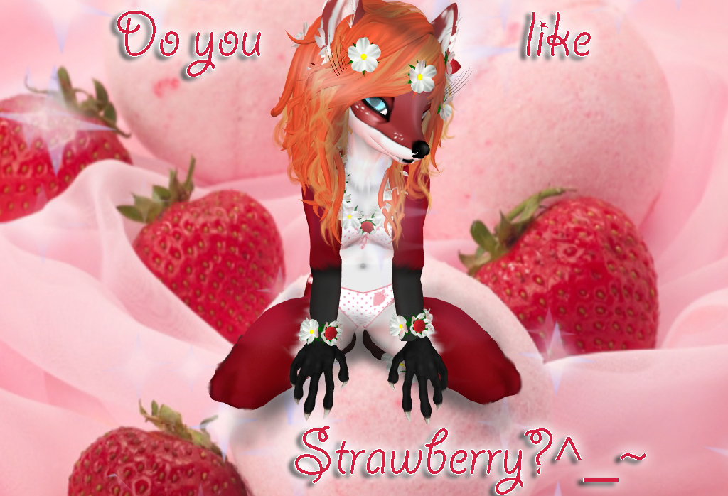Strawberry Foxy Wallpaper - Strawberry , HD Wallpaper & Backgrounds