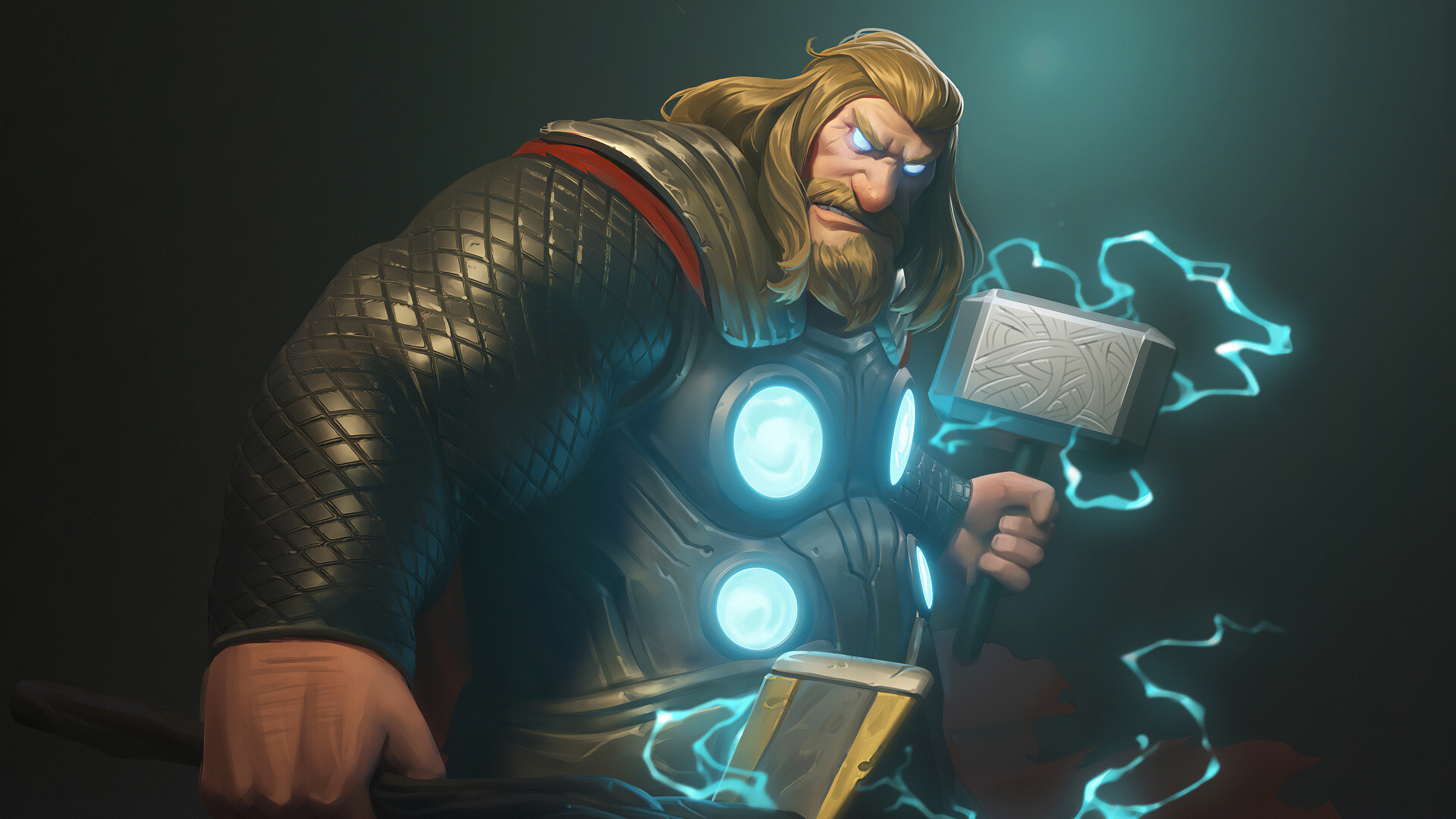 Thor Comic Art - Comic Thor Wallpaper Hd 4k , HD Wallpaper & Backgrounds