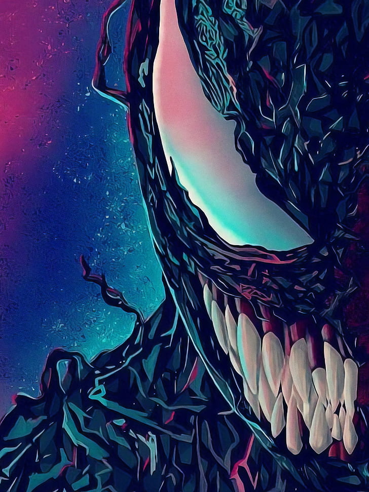 Venom, Spider-man, Antiheroes, Artwork, Teeth, Portrait - 1080p Venom Wallpaper Hd , HD Wallpaper & Backgrounds