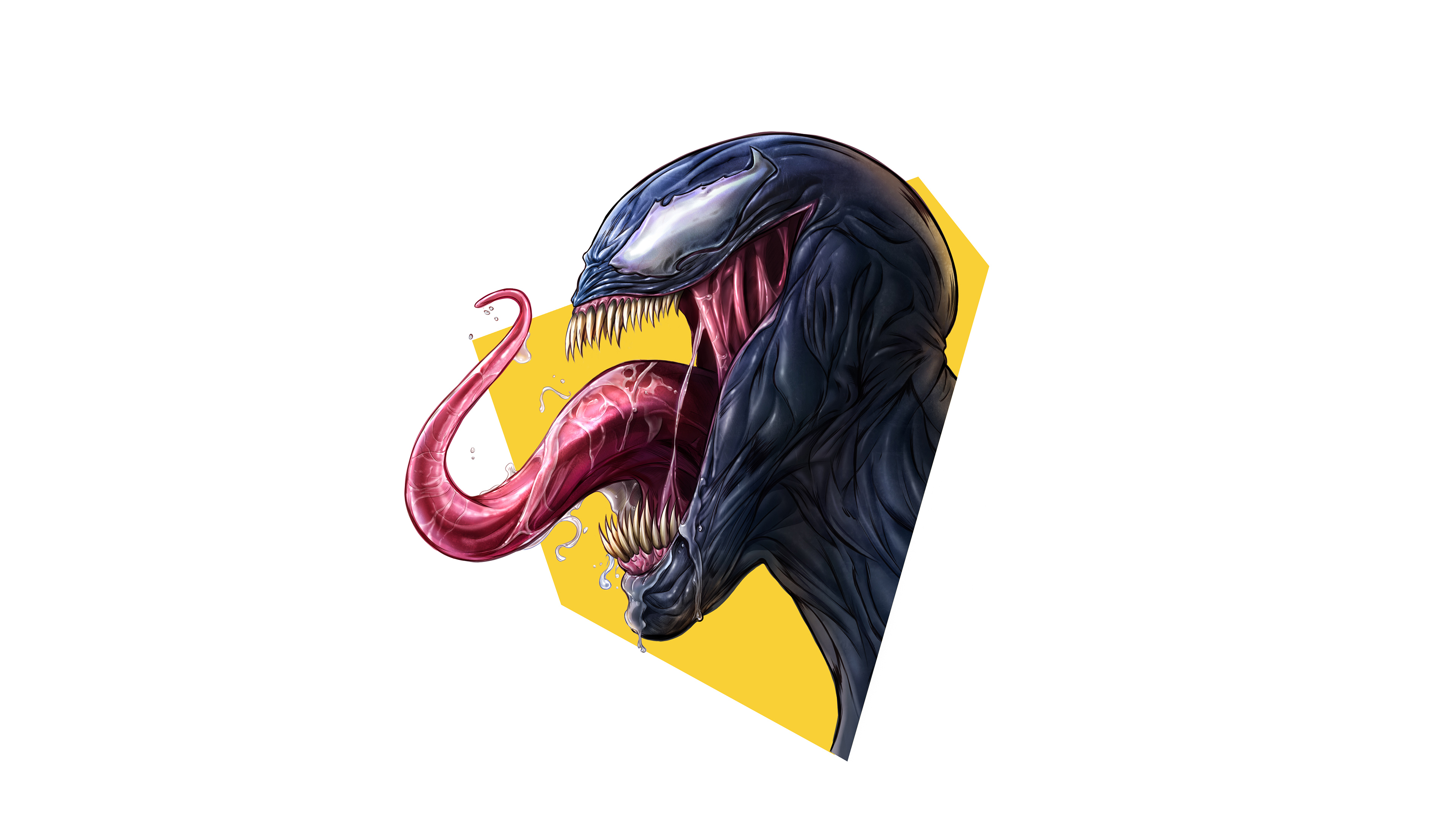 Venom Minimal Art - Wallpaper , HD Wallpaper & Backgrounds