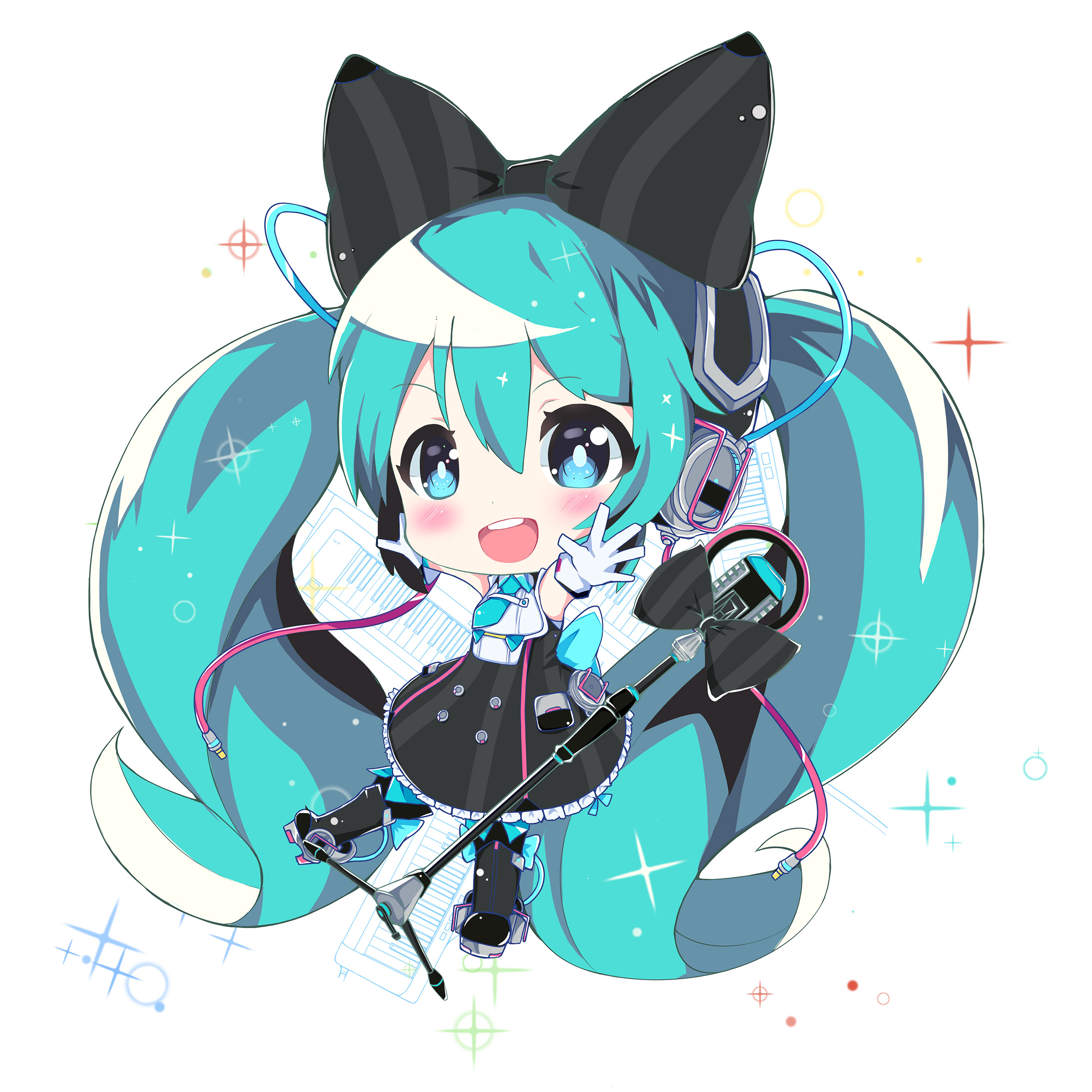 Cute Hatsune Miku Chibi , HD Wallpaper & Backgrounds