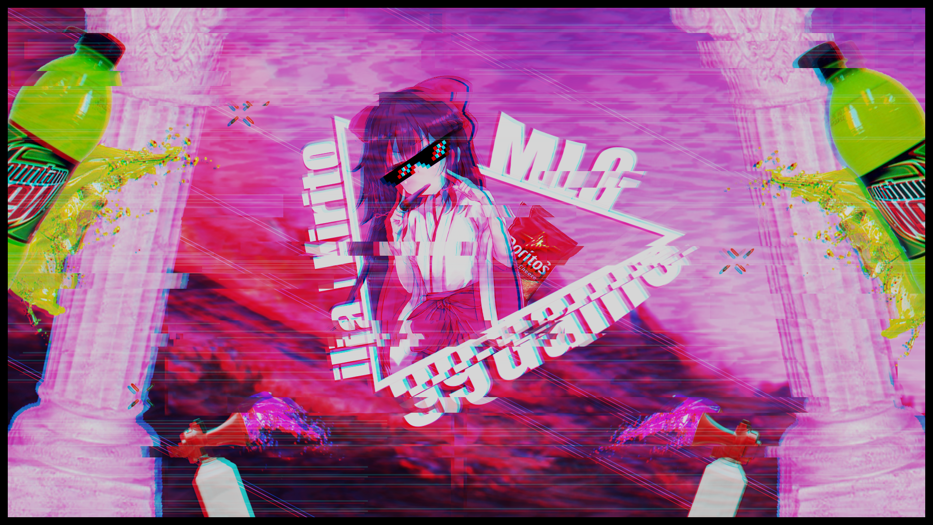 Anime Glitch , HD Wallpaper & Backgrounds