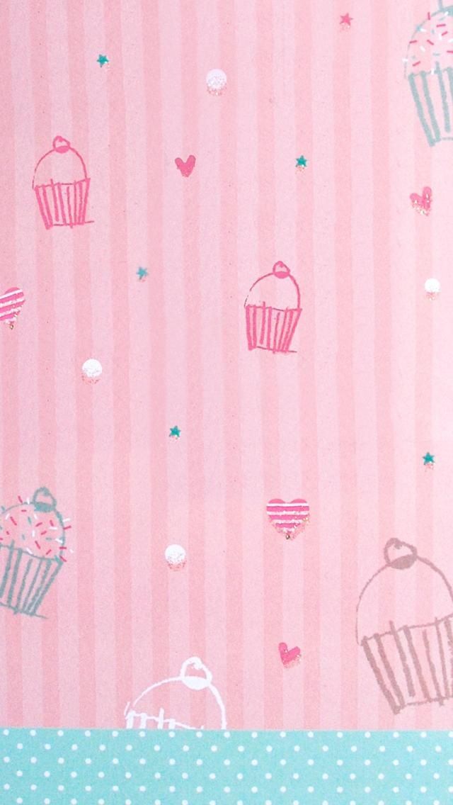 Cupcake Cute Wallpapers Cocoppa Pinterest - Background Cute Cupcake , HD Wallpaper & Backgrounds