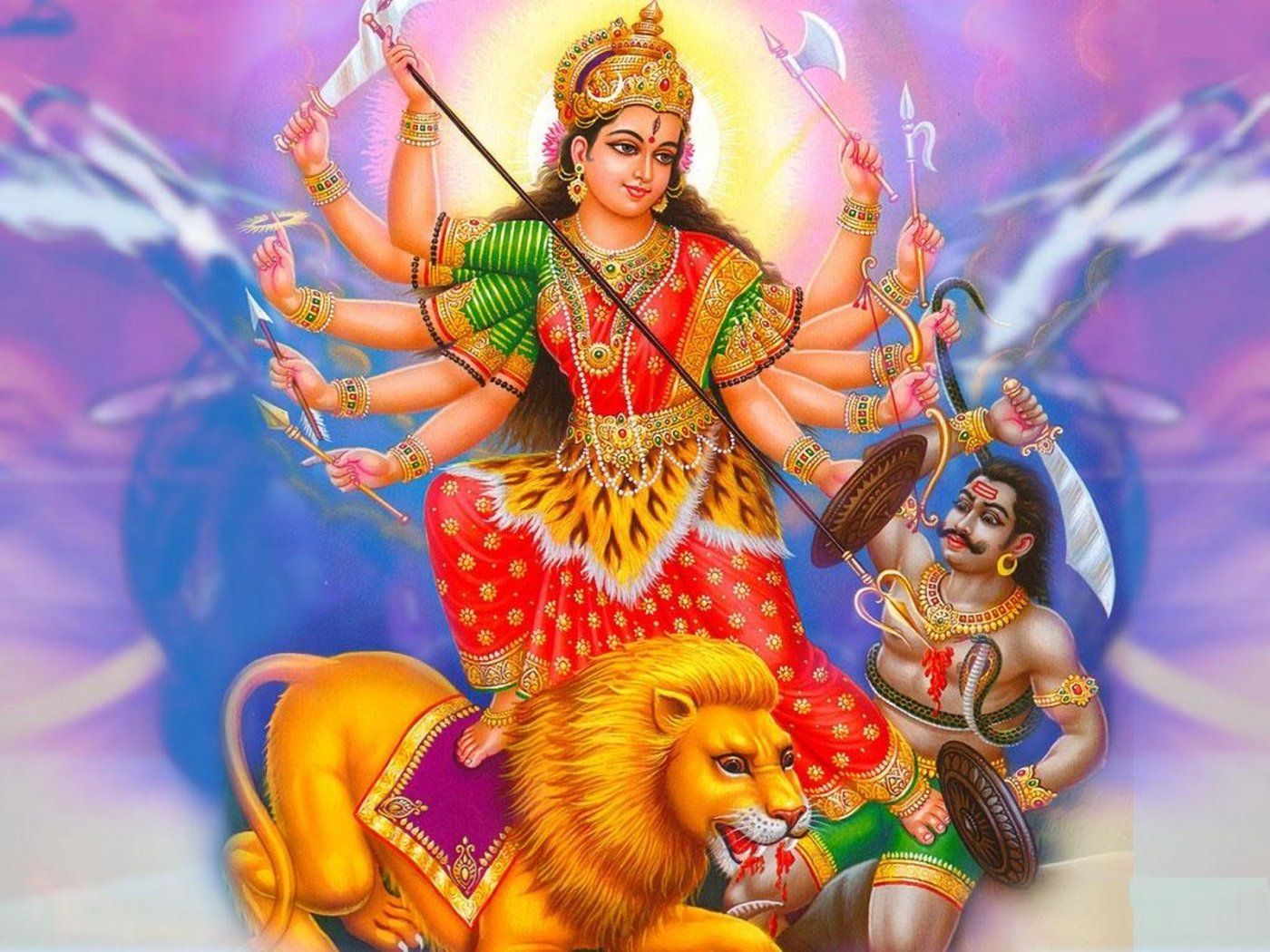 Goddess Durga , HD Wallpaper & Backgrounds