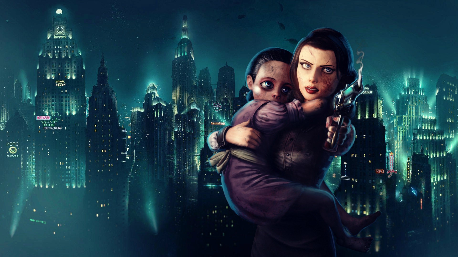 Bioshock Infinite Elizabeth Rapture , HD Wallpaper & Backgrounds