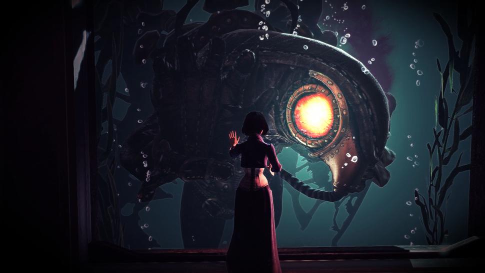 Bioshock Infinite Bioshock Elizabeth Songbird Rapture - Bioshock Infinite Wallpaper Songbird , HD Wallpaper & Backgrounds