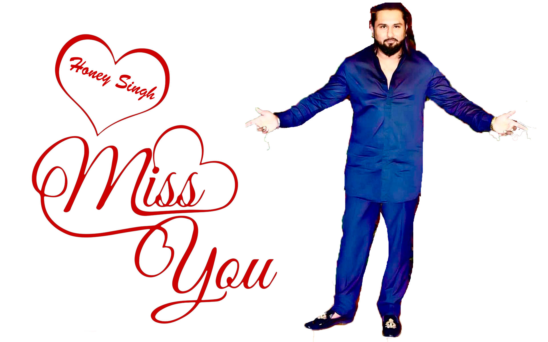Honey Singh Png Image File - Miss You Text Png , HD Wallpaper & Backgrounds