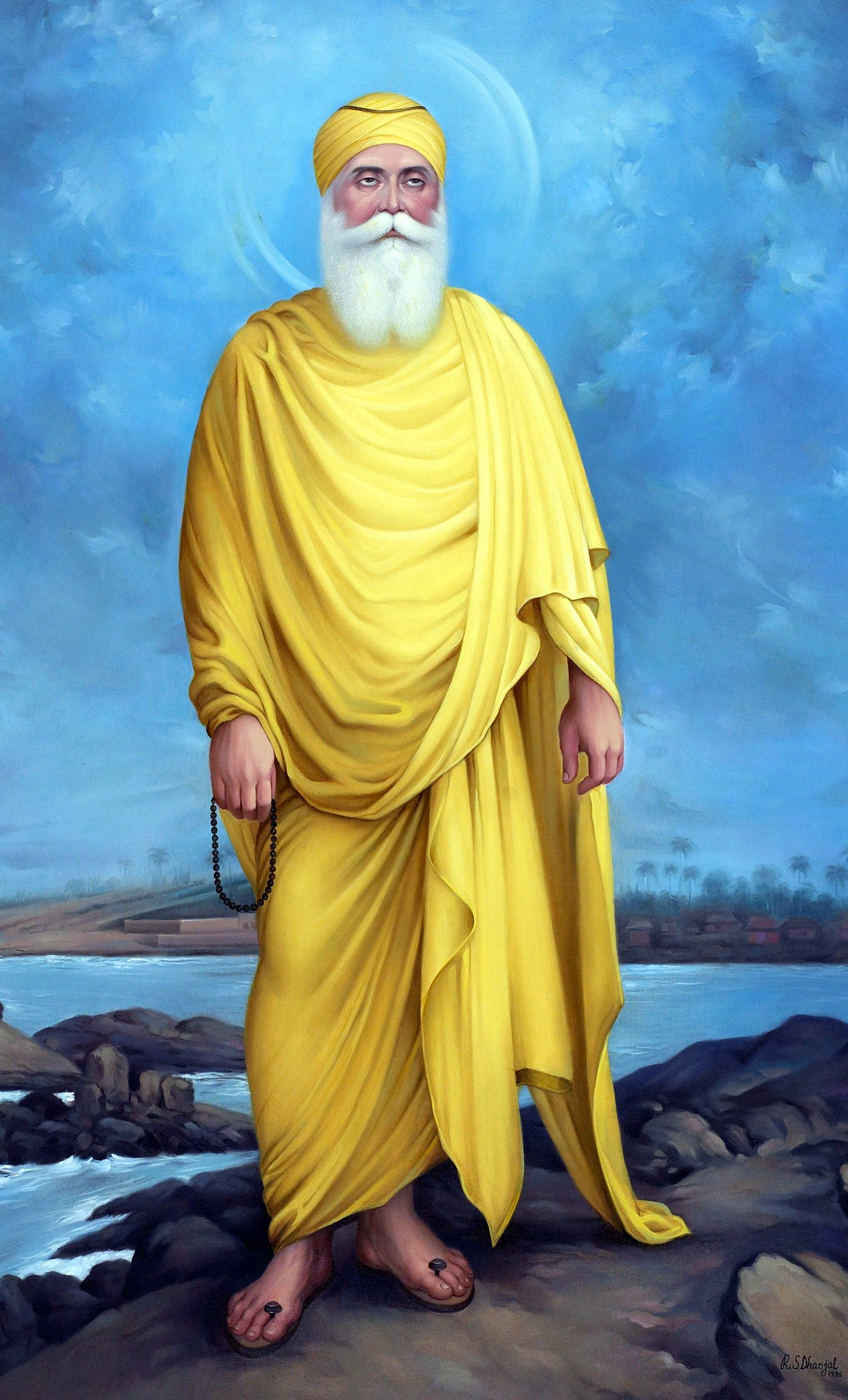 Guru Nanak Dev Ji Hd - Guru Nanak Dev Ji Full , HD Wallpaper & Backgrounds