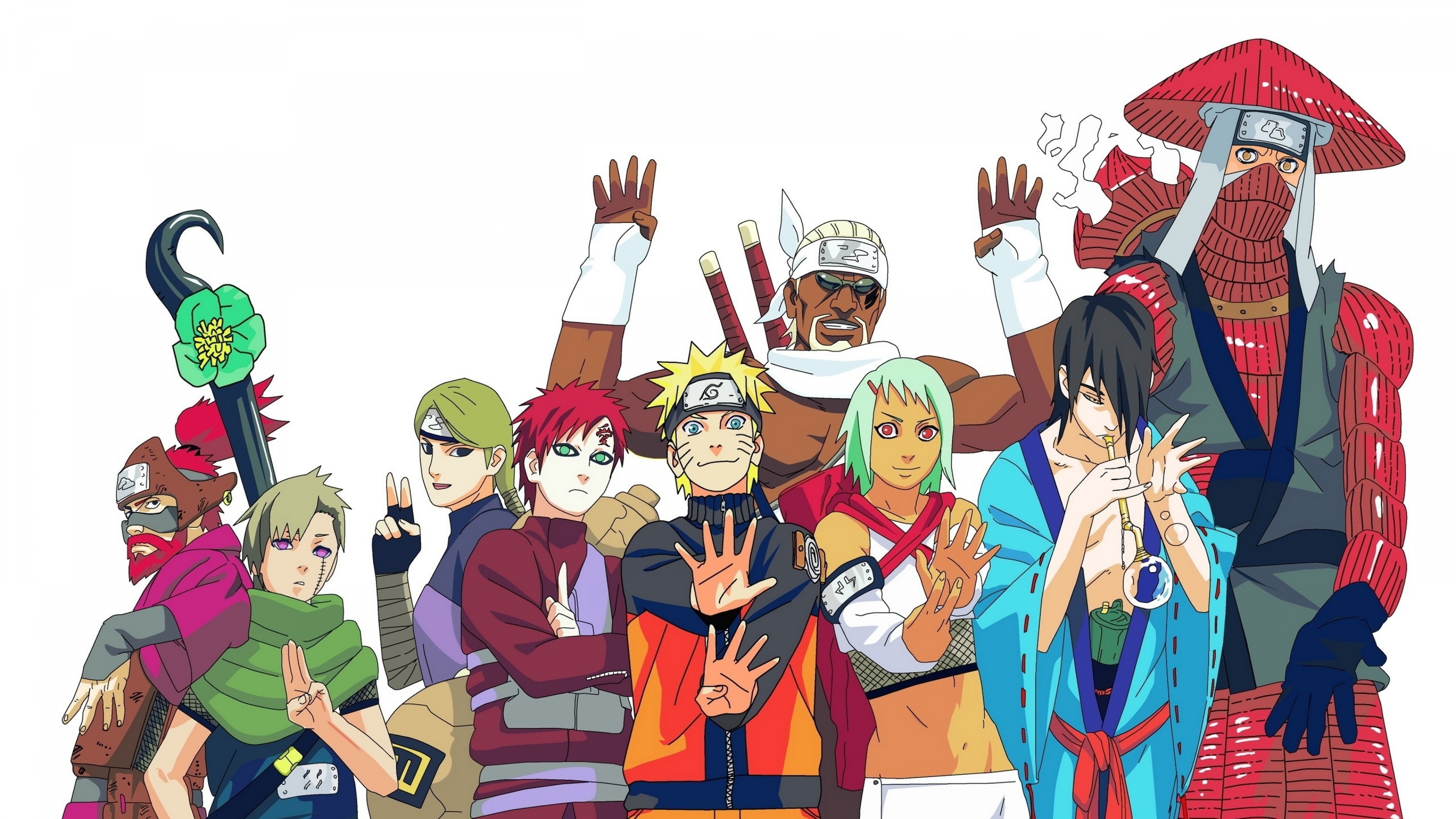 Naruto Shippuuden, Utakata, Gaara - Han And Roshi Naruto , HD Wallpaper & Backgrounds