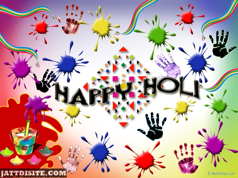Happy Holi To All , HD Wallpaper & Backgrounds