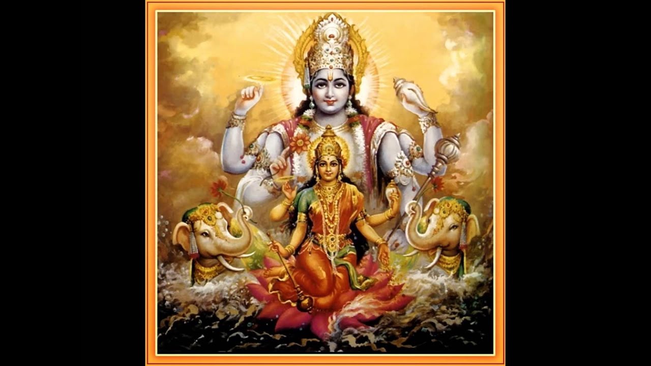 Goddess Lakshmi With Vishnu , HD Wallpaper & Backgrounds
