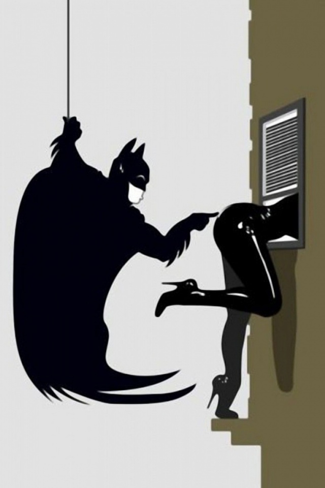 Batman And Catwoman Funny , HD Wallpaper & Backgrounds