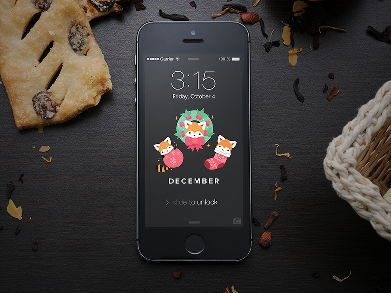 Red Panda Christmas - Food Delivery App Mockup Psd , HD Wallpaper & Backgrounds