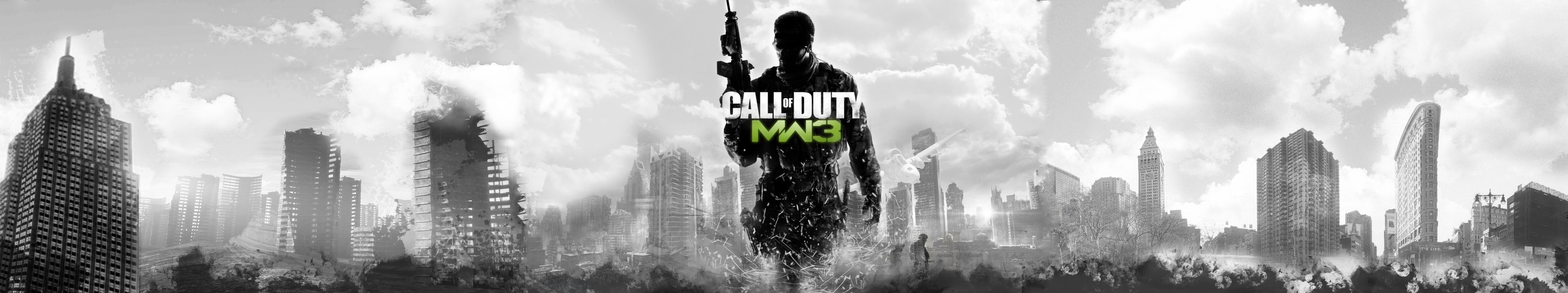 Call Of Duty Modern Warfare Triple Monitor , HD Wallpaper & Backgrounds