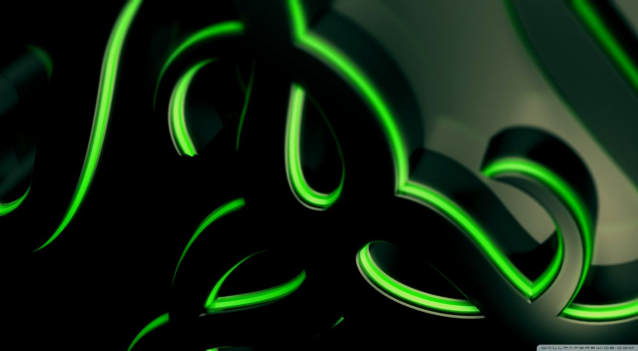 Razer Abstract Wallpaper Wallpapers Just Do It - Dual Monitor Wallpaper 4k Gaming , HD Wallpaper & Backgrounds
