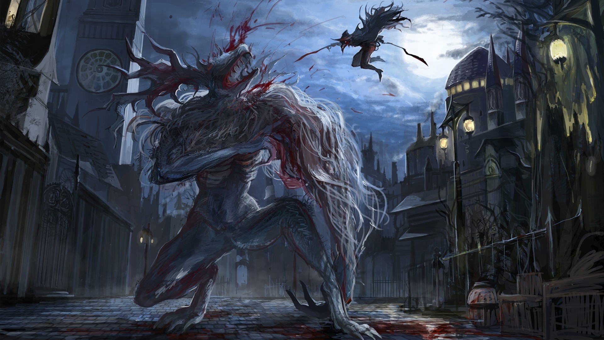 Bloodborne Wallpaper Download Free Beautiful - Bloodborne Art , HD Wallpaper & Backgrounds