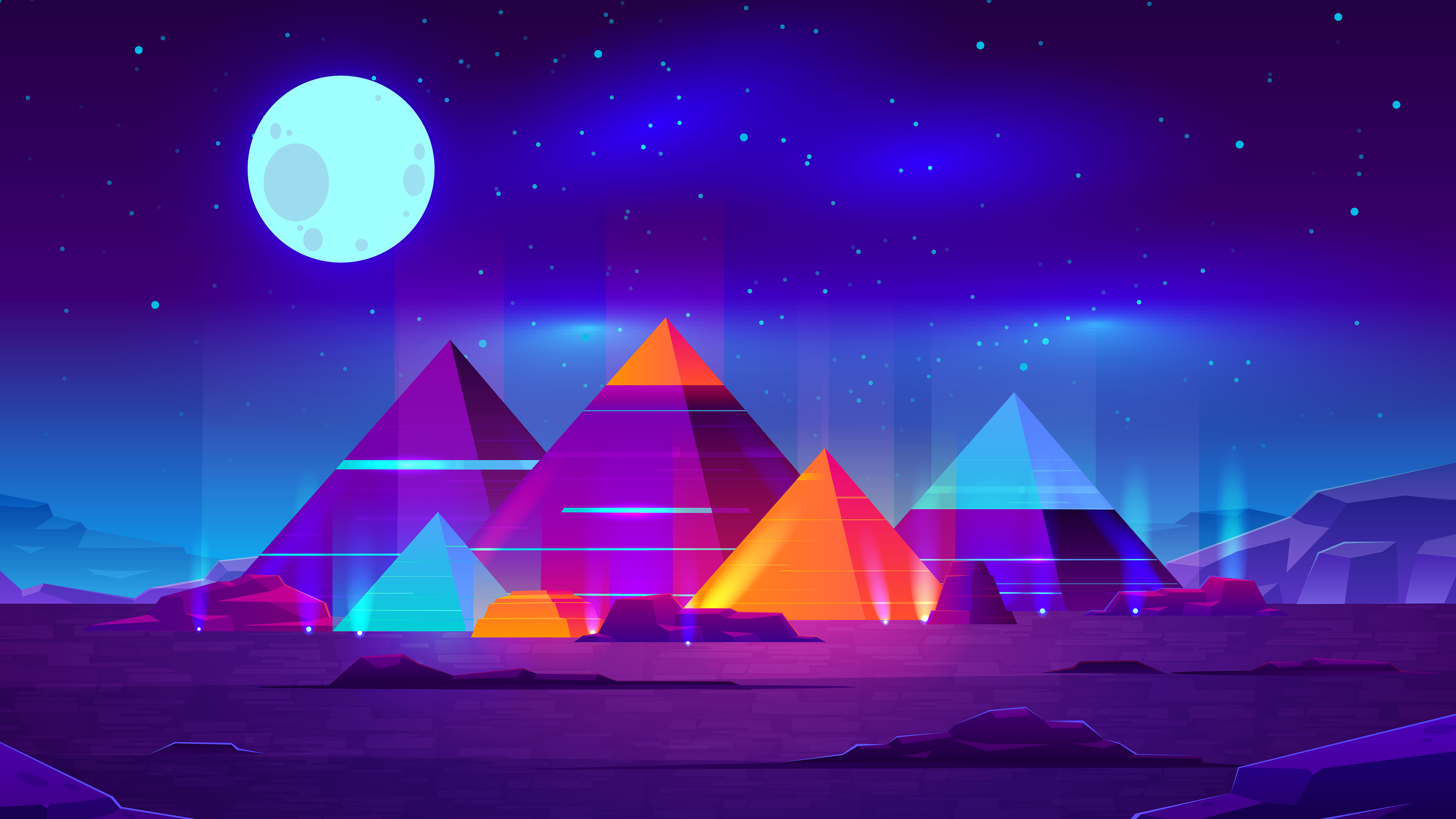 Pyramids Minimalist 4k - Pyramids Wallpaper 4k , HD Wallpaper & Backgrounds