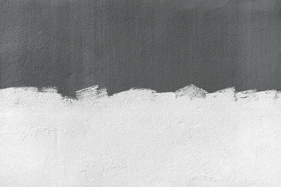 Unfinished Wall Paint, Untitled, Paint Stroke, Flat - Minimalist Aesthetic Gray Background , HD Wallpaper & Backgrounds