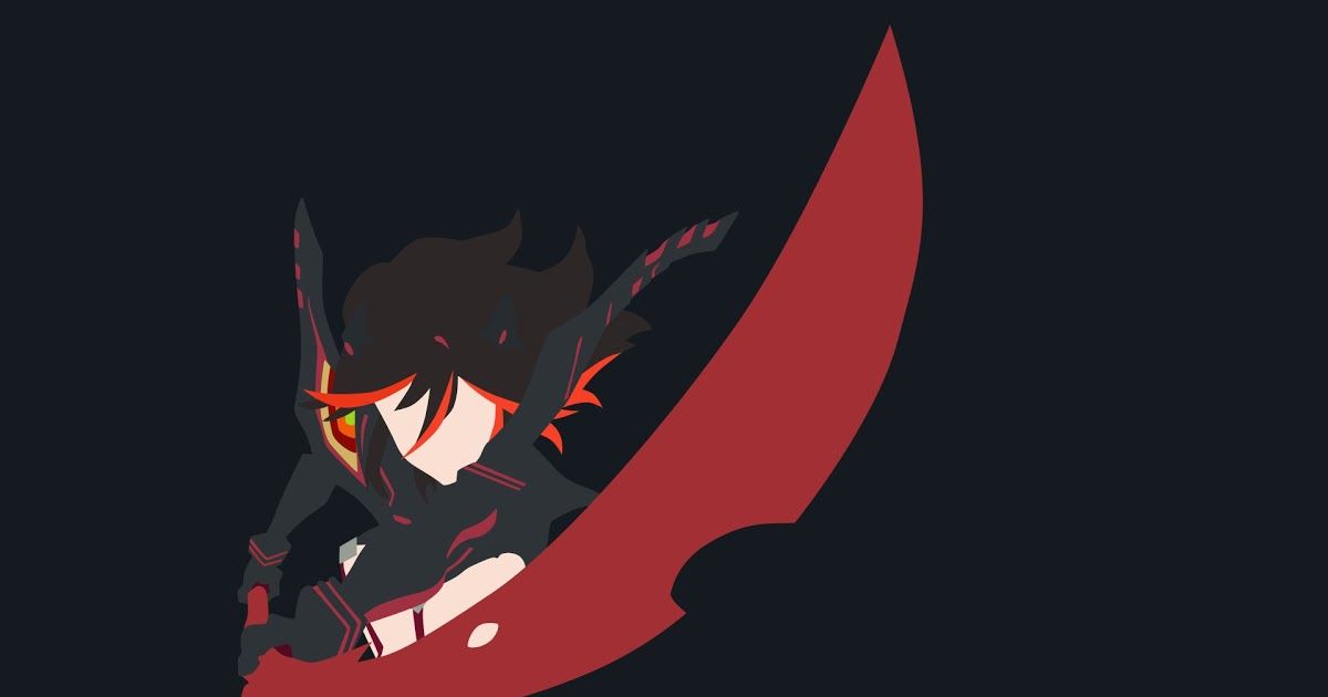 Anime Minimalist Ryuko , HD Wallpaper & Backgrounds