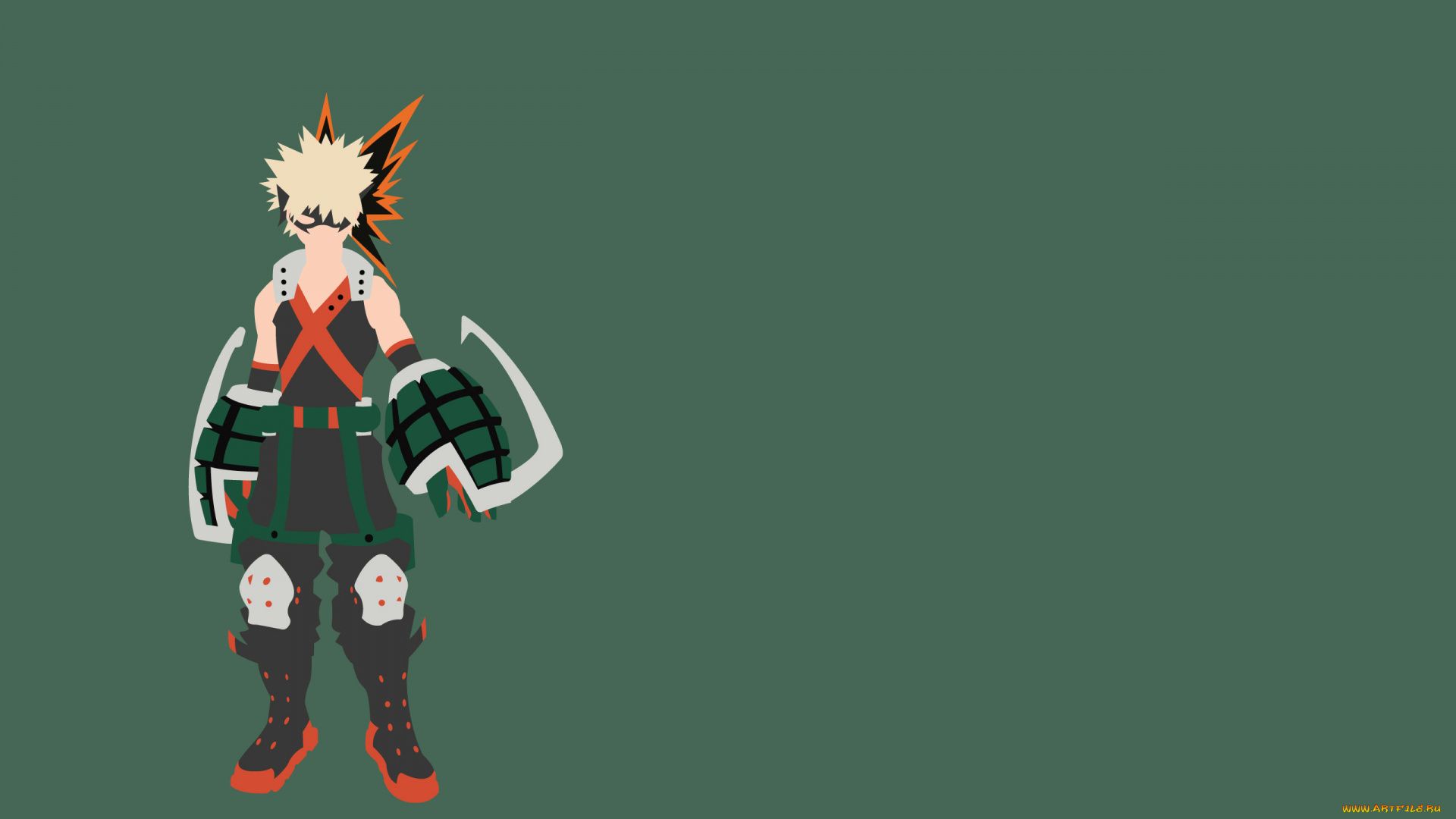 Bakugo Minimalist Wallpaper Hd , HD Wallpaper & Backgrounds