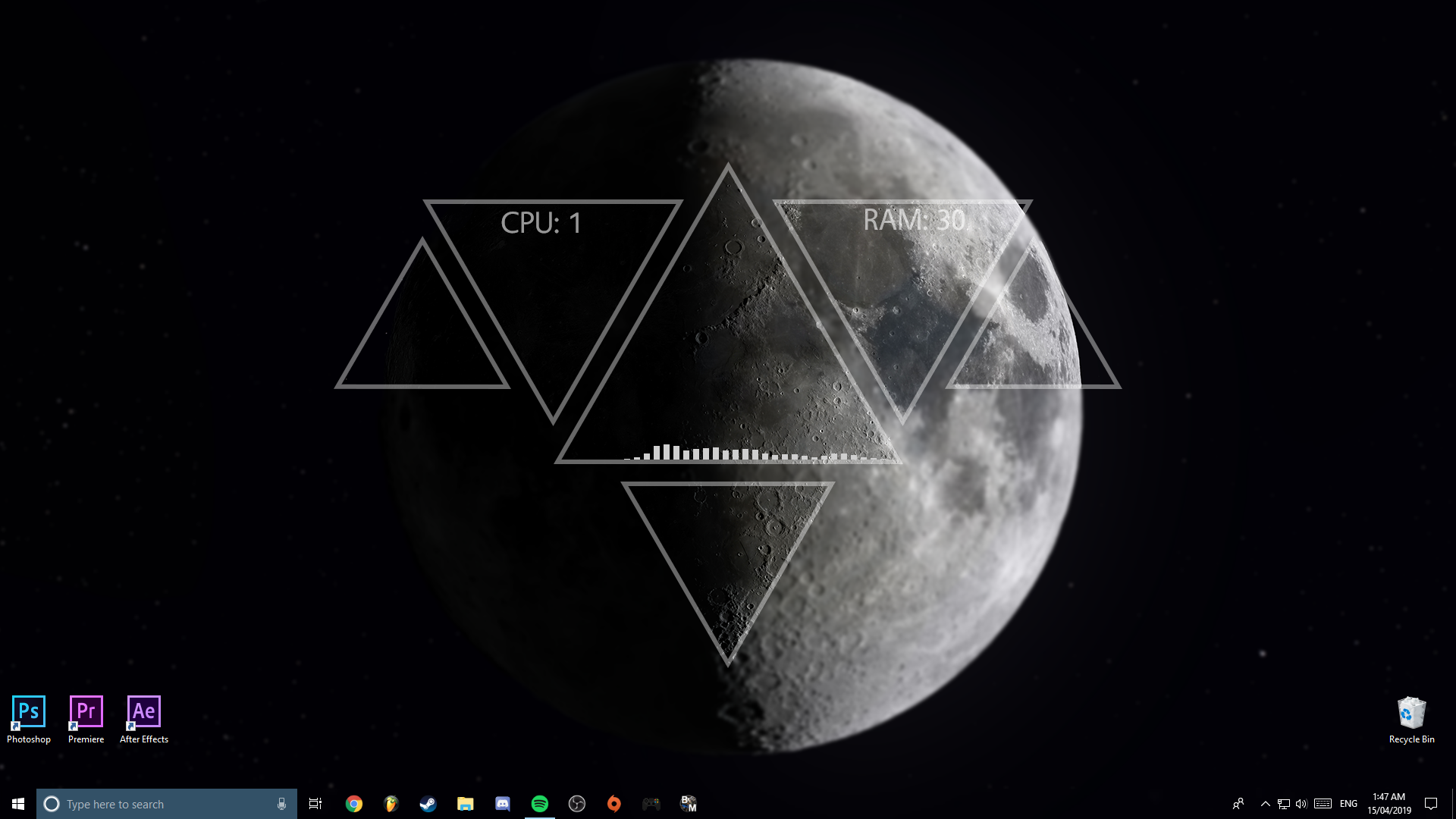 Clean Desktop Wallpaper - Outer Space , HD Wallpaper & Backgrounds