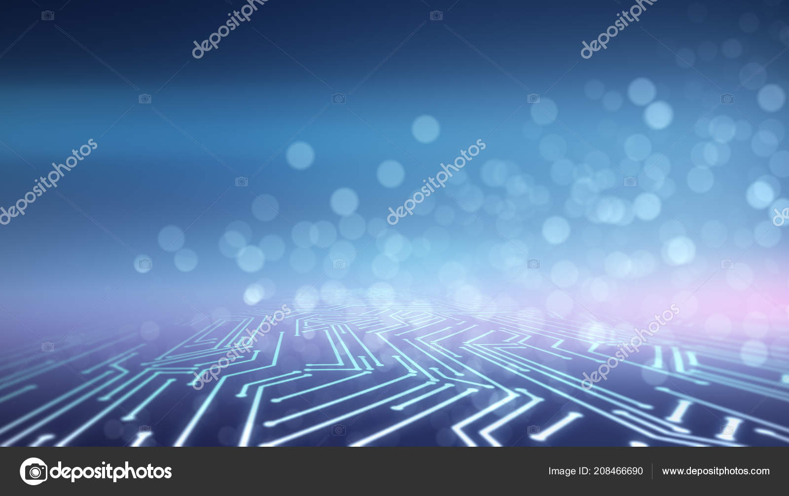 Abstract Glowing Blurry Circuit Wallpaper Technology - Blue Electric Circuit , HD Wallpaper & Backgrounds