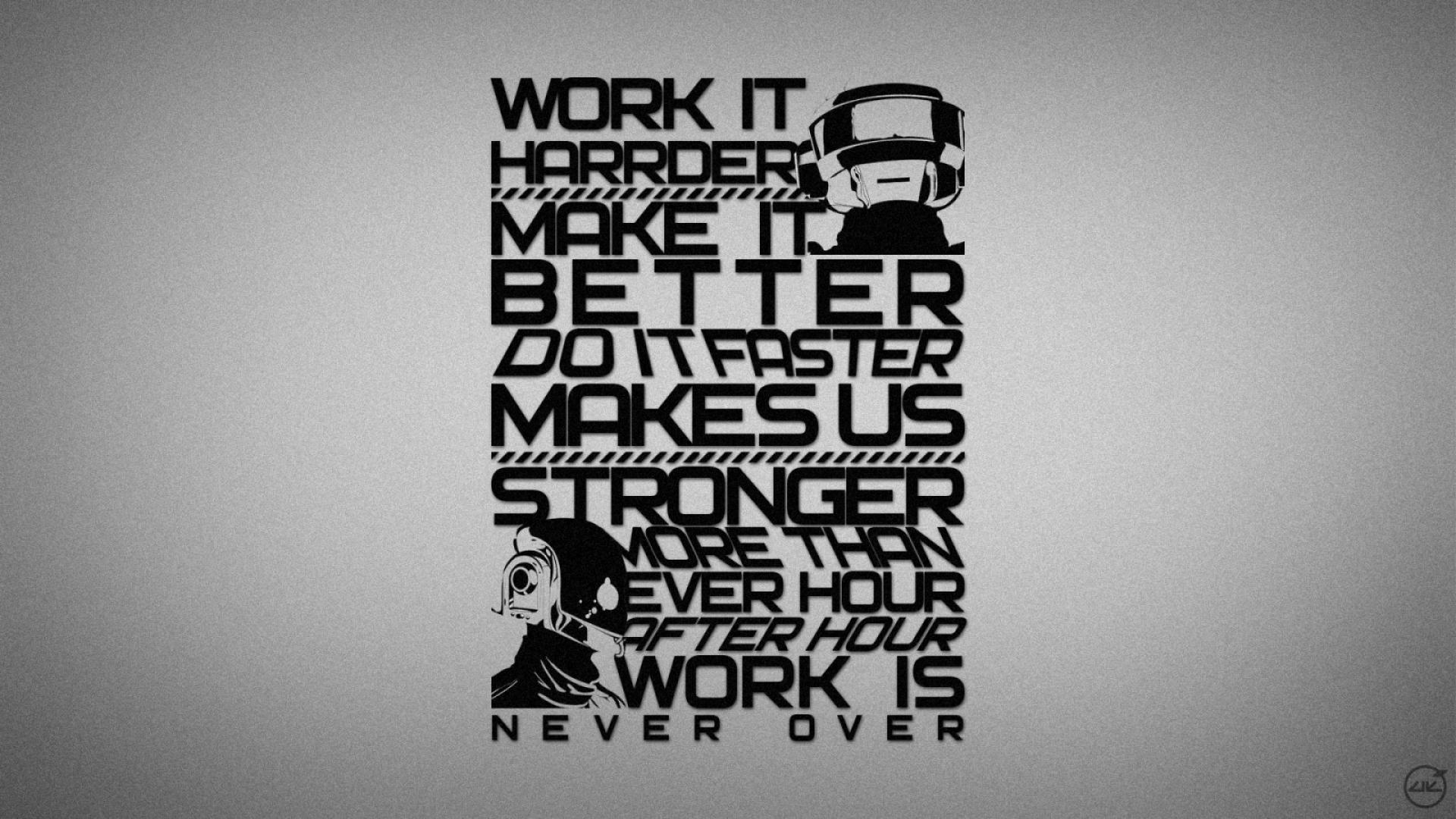 Daft Punk Harder Better Faster Stronger Hd , HD Wallpaper & Backgrounds