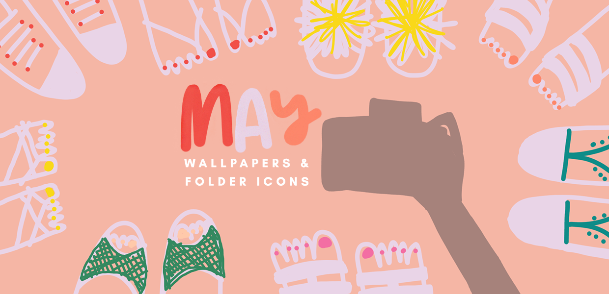 May 2018 Wallpapers & Folder Icons - Mac Pastel Folder Desktop Icons Folder Icons , HD Wallpaper & Backgrounds